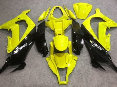 2016-2019 Gloss Yellow and Black Kawasaki ZX10R Motorcycle Fairing