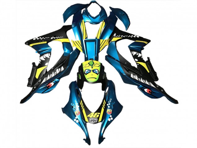 2016-2019 Light Blue Shark Kawasaki ZX10R Motorcycle Fairing 2016-2019 Light Blue Shark Kawasaki ZX10R Motorcycle Fairing