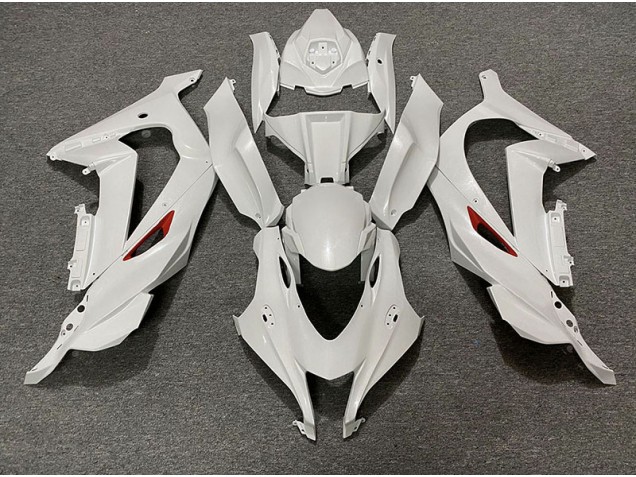 2016-2019 Pearl White Red Trim Kawasaki ZX10R Motorcycle Fairing 2016-2019 Pearl White Red Trim Kawasaki ZX10R Motorcycle Fairing