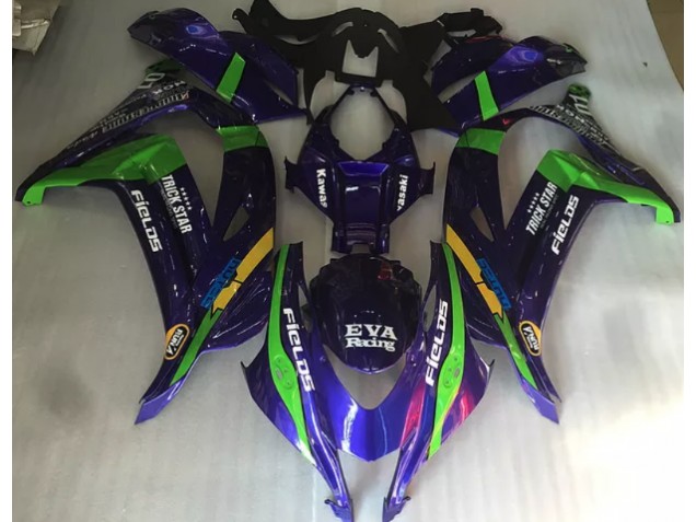 2016-2019 Purple Green and Gloss Kawasaki ZX10R Motorcycle Fairing 2016-2019 Purple Green and Gloss Kawasaki ZX10R Motorcycle Fairing