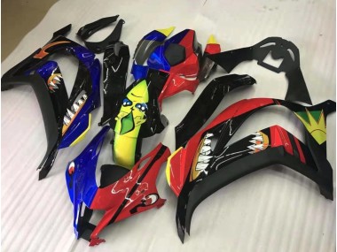 2016-2019 Share Red and Blue Kawasaki ZX10R Motorcycle Fairing