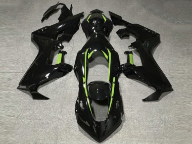 2017-2023 Gloss Black & Lime Green Lining Honda CBR1000RR Motorcycle Fairing