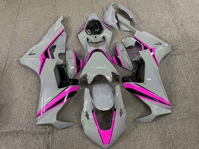 2017-2023 Nardo with Pink Stripes Honda CBR1000RR Motorcycle Fairing 2017-2023 Nardo with Pink Stripes Honda CBR1000RR Motorcycle Fairing