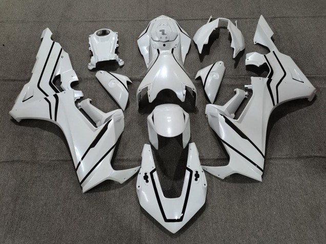 2017-2023 Pearl White & Black Lining Honda CBR1000RR Motorcycle Fairing 2017-2023 Pearl White & Black Lining Honda CBR1000RR Motorcycle Fairing