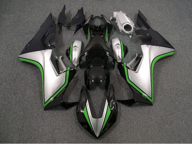 2017-2023 Silver and Black & Green Honda CBR1000RR Motorcycle Fairing