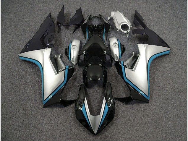 2017-2023 Silver and Black & Light Blue Honda CBR1000RR Motorcycle Fairing 2017-2023 Silver and Black & Light Blue Honda CBR1000RR Motorcycle Fairing